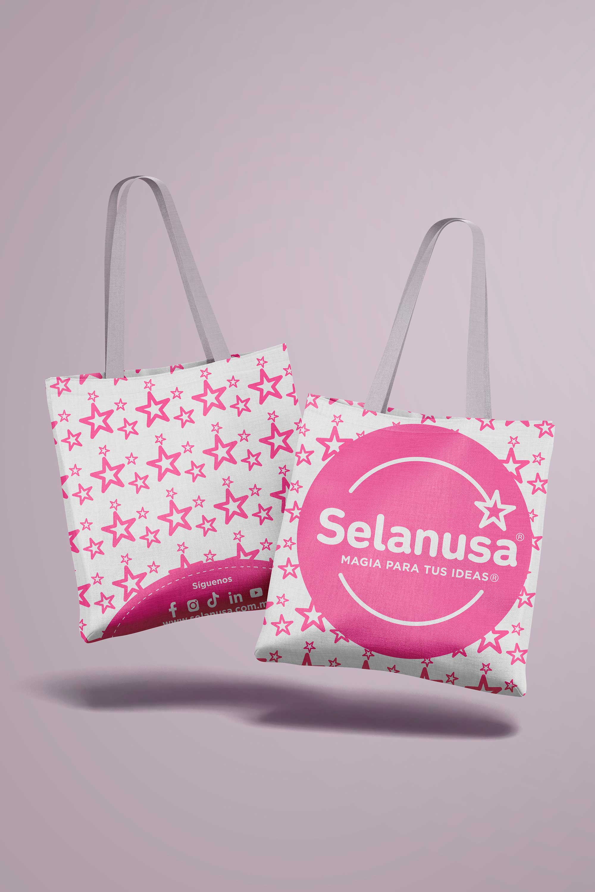 bolsa rosa