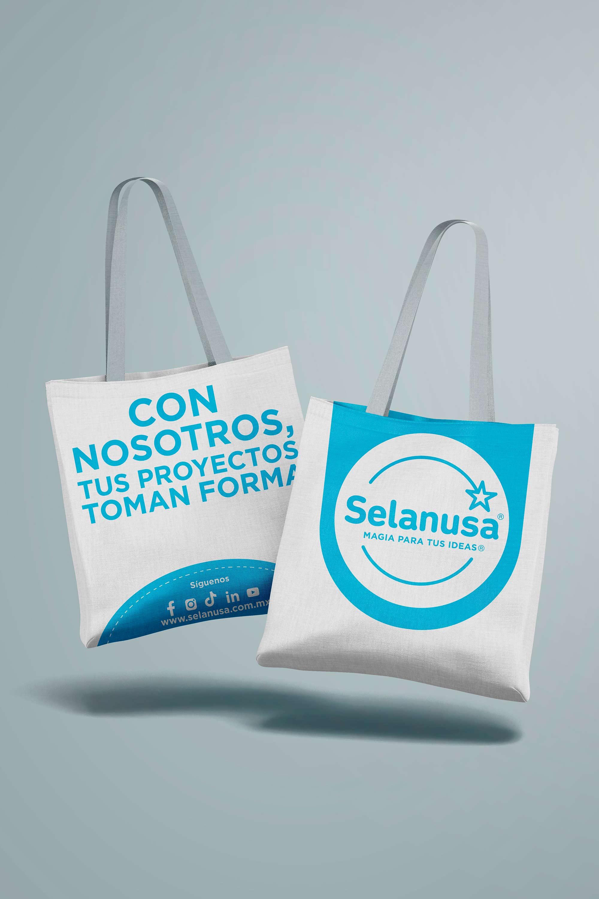bolsa azul
